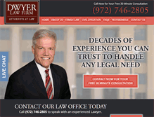 Tablet Screenshot of dwyerlawfirm.com